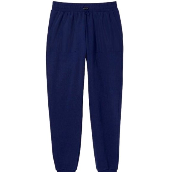 VICTORIA'S SECRET Fleece Jogger Pants Ensign Navy Blue Sweatpants NWT - Picture 2 of 8